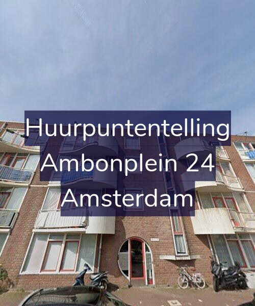 Foto gevel Huurpuntentelling voor Ambonplein 24, Amsterdam