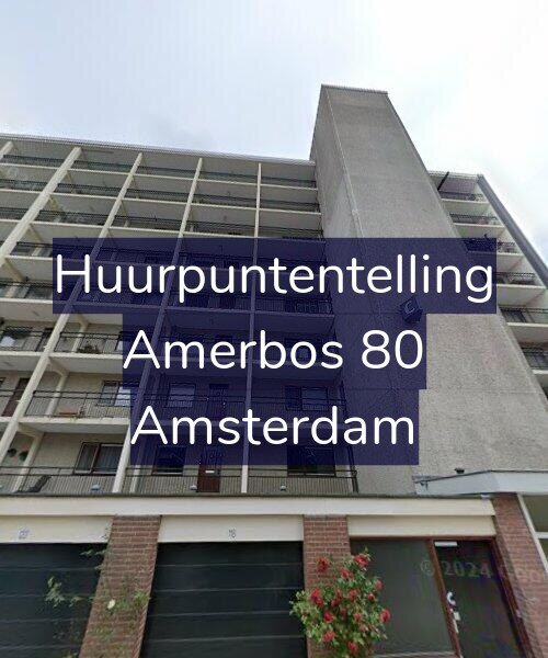 Foto gevel Huurpuntentelling voor Amerbos 80, Amsterdam
