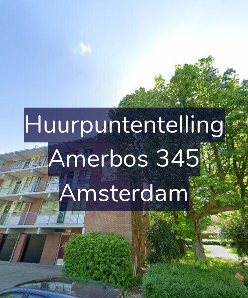 Foto gevel Huurpuntentelling voor Amerbos 345, Amsterdam