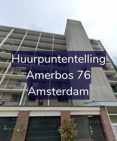 Foto gevel Huurpuntentelling voor Amerbos 76, Amsterdam