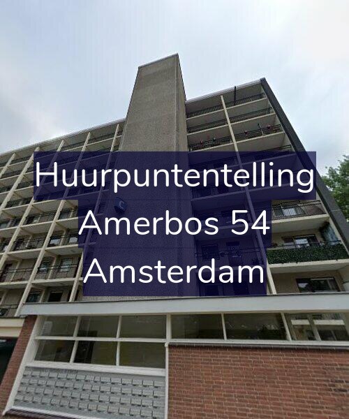 Foto gevel Huurpuntentelling voor Amerbos 54, Amsterdam