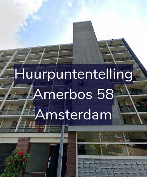 Foto gevel Huurpuntentelling voor Amerbos 58, Amsterdam