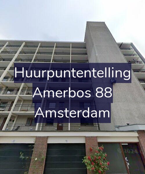 Foto gevel Huurpuntentelling voor Amerbos 88, Amsterdam
