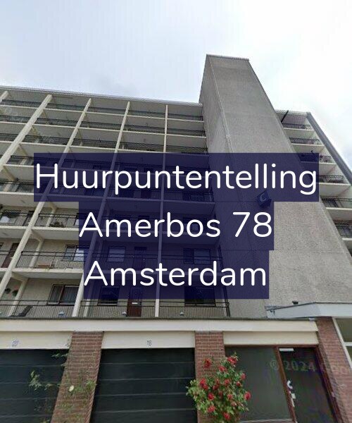 Foto gevel Huurpuntentelling voor Amerbos 78, Amsterdam