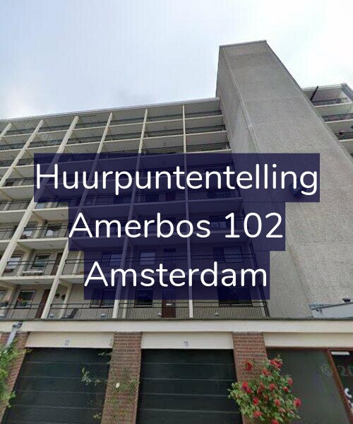 Foto gevel Huurpuntentelling voor Amerbos 102, Amsterdam