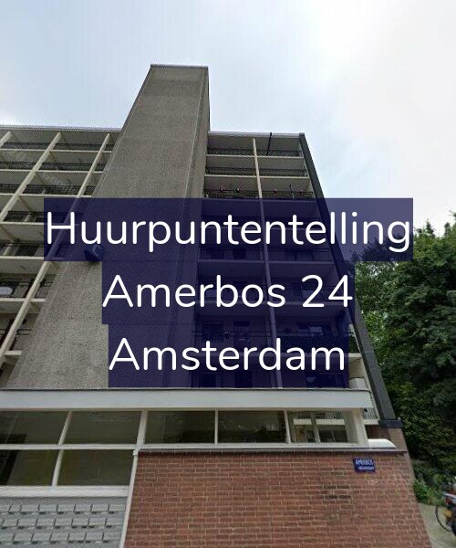 Foto gevel Huurpuntentelling voor Amerbos 24, Amsterdam