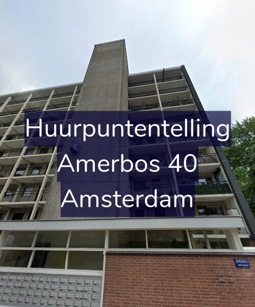 Foto gevel Huurpuntentelling voor Amerbos 40, Amsterdam
