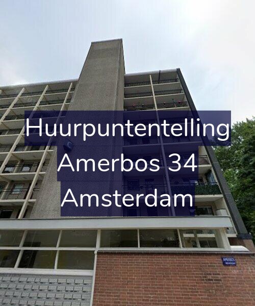 Foto gevel Huurpuntentelling voor Amerbos 34, Amsterdam