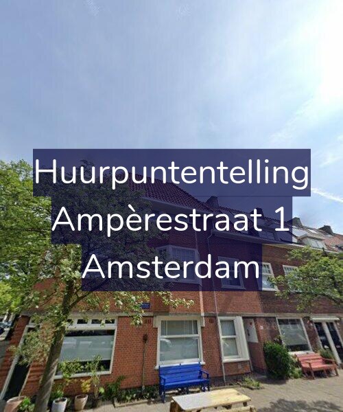 Foto gevel Huurpuntentelling voor Ampèrestraat 1, Amsterdam