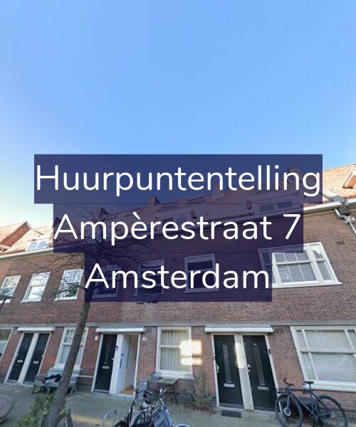 Foto gevel Huurpuntentelling voor Ampèrestraat 7, Amsterdam