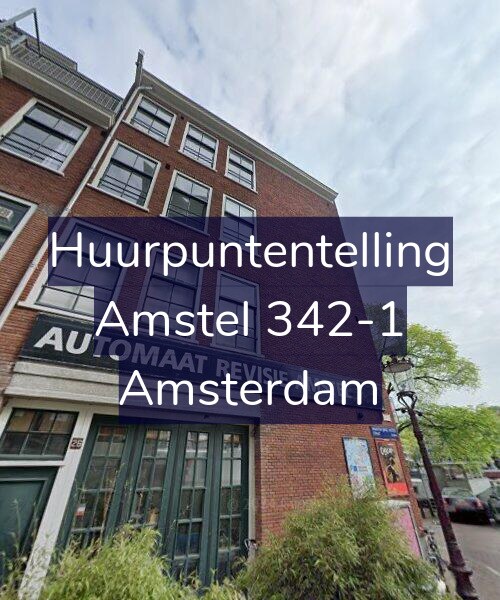 Foto gevel Huurpuntentelling voor Amstel 342-1, Amsterdam