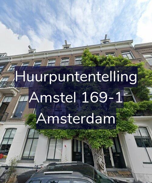Foto gevel Huurpuntentelling voor Amstel 169-1, Amsterdam