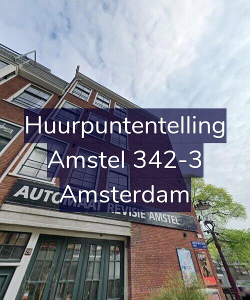 Foto gevel Huurpuntentelling voor Amstel 342-3, Amsterdam