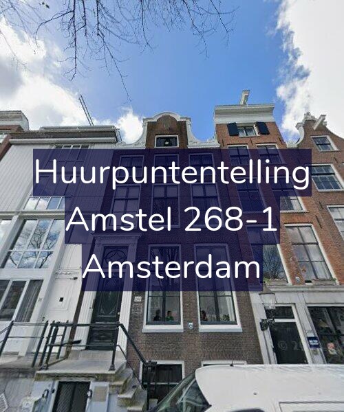 Foto gevel Huurpuntentelling voor Amstel 268-1, Amsterdam