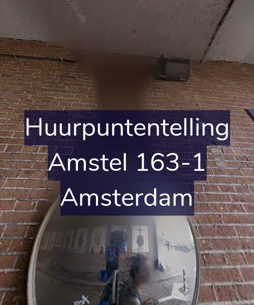 Foto gevel Huurpuntentelling voor Amstel 163-1, Amsterdam