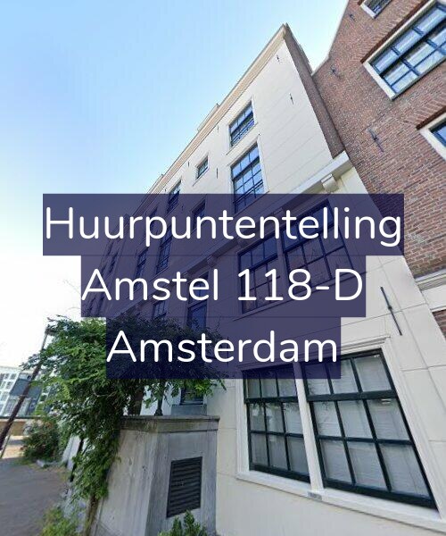 Foto gevel Huurpuntentelling voor Amstel 118-D, Amsterdam
