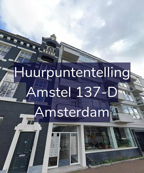 Foto gevel Huurpuntentelling voor Amstel 137-D, Amsterdam