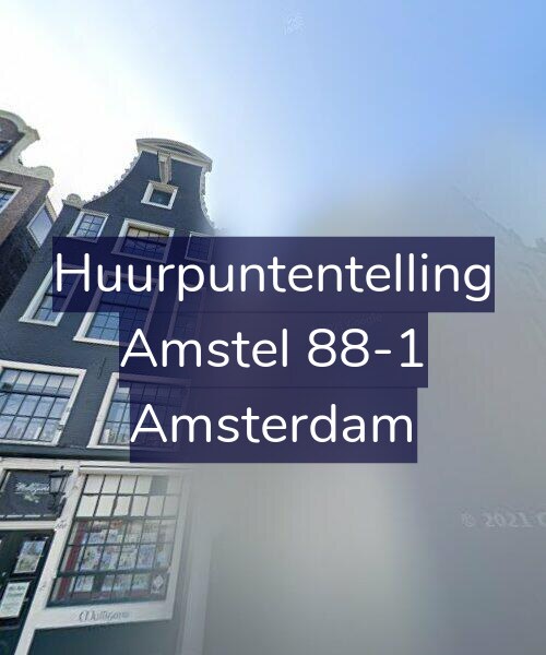 Foto gevel Huurpuntentelling voor Amstel 88-1, Amsterdam