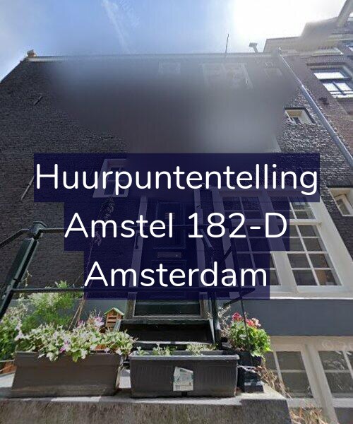 Foto gevel Huurpuntentelling voor Amstel 182-D, Amsterdam