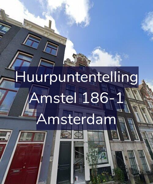 Foto gevel Huurpuntentelling voor Amstel 186-1, Amsterdam