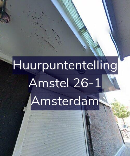 Foto gevel Huurpuntentelling voor Amstel 26-1, Amsterdam
