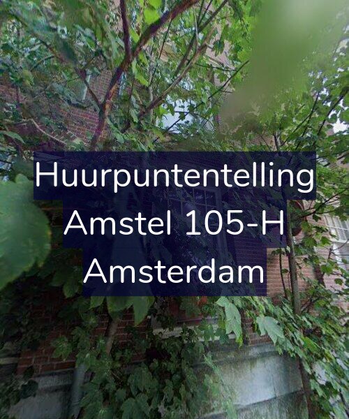 Foto gevel Huurpuntentelling voor Amstel 105-H, Amsterdam