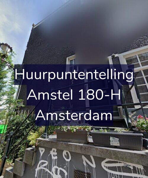 Foto gevel Huurpuntentelling voor Amstel 180-H, Amsterdam