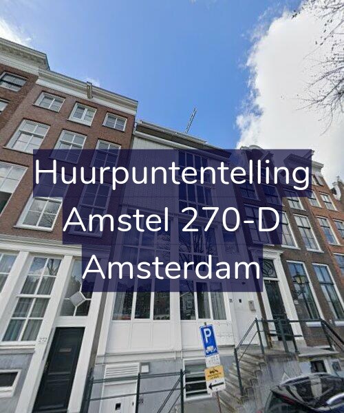 Foto gevel Huurpuntentelling voor Amstel 270-D, Amsterdam