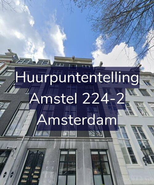 Foto gevel Huurpuntentelling voor Amstel 224-2, Amsterdam