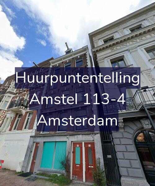 Foto gevel Huurpuntentelling voor Amstel 113-4, Amsterdam