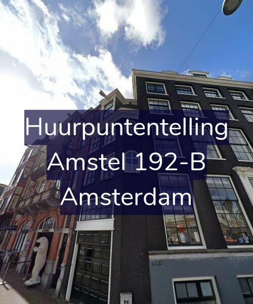 Foto gevel Huurpuntentelling voor Amstel 192-B, Amsterdam