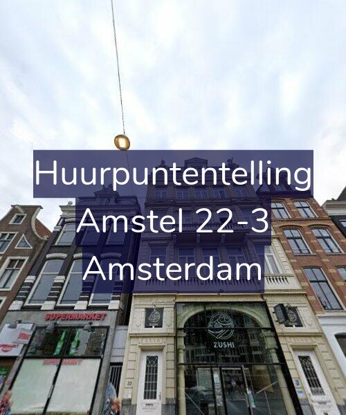 Foto gevel Huurpuntentelling voor Amstel 22-3, Amsterdam