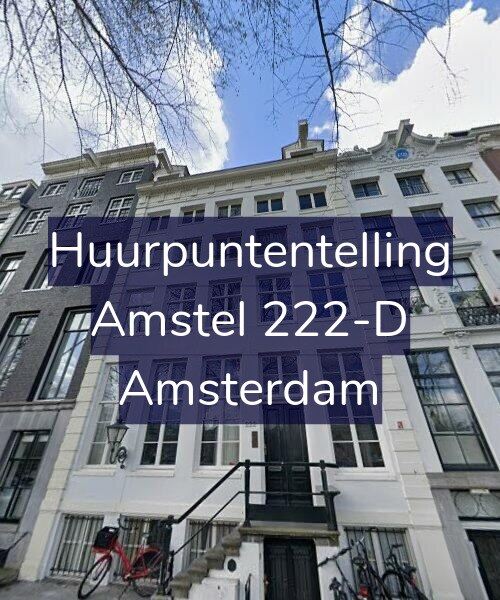 Foto gevel Huurpuntentelling voor Amstel 222-D, Amsterdam