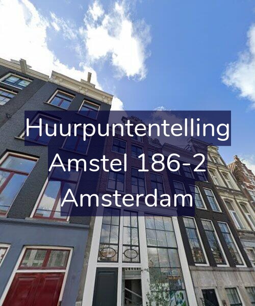 Foto gevel Huurpuntentelling voor Amstel 186-2, Amsterdam