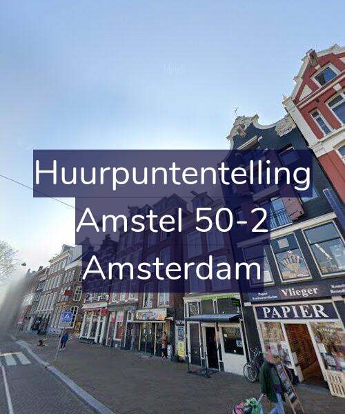 Foto gevel Huurpuntentelling voor Amstel 50-2, Amsterdam