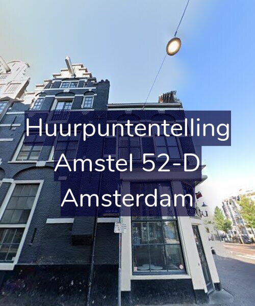 Foto gevel Huurpuntentelling voor Amstel 52-D, Amsterdam