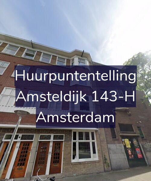 Foto gevel Huurpuntentelling voor Amsteldijk 143-H, Amsterdam