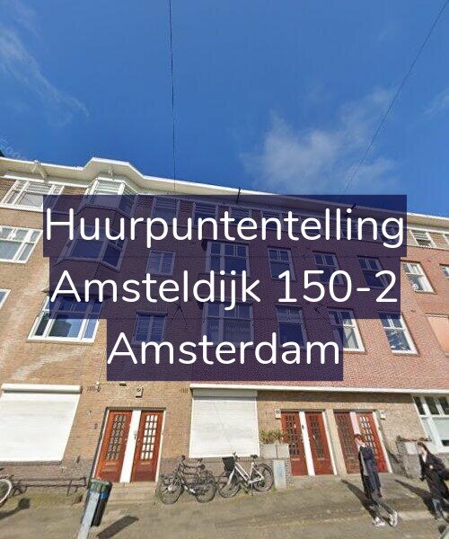 Foto gevel Huurpuntentelling voor Amsteldijk 150-2, Amsterdam