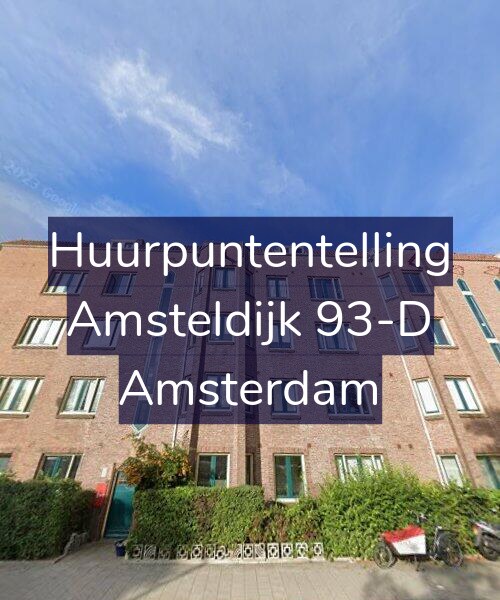 Foto gevel Huurpuntentelling voor Amsteldijk 93-D, Amsterdam