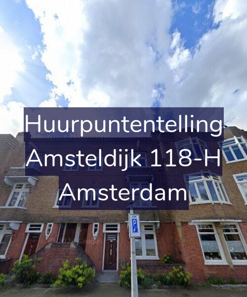 Foto gevel Huurpuntentelling voor Amsteldijk 118-H, Amsterdam