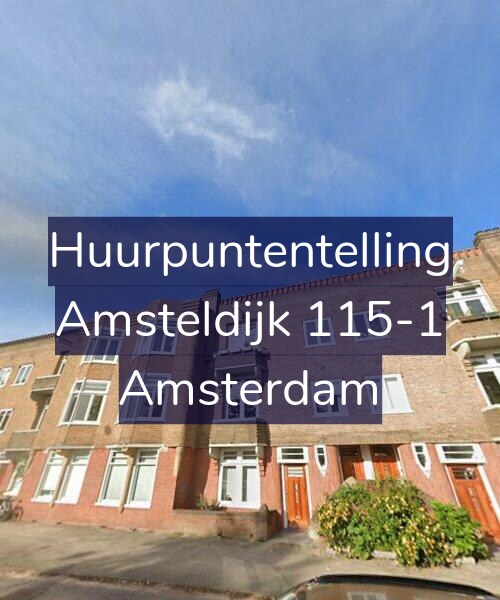 Foto gevel Huurpuntentelling voor Amsteldijk 115-1, Amsterdam