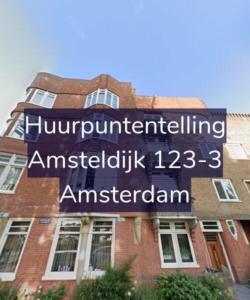 Foto gevel Huurpuntentelling voor Amsteldijk 123-3, Amsterdam