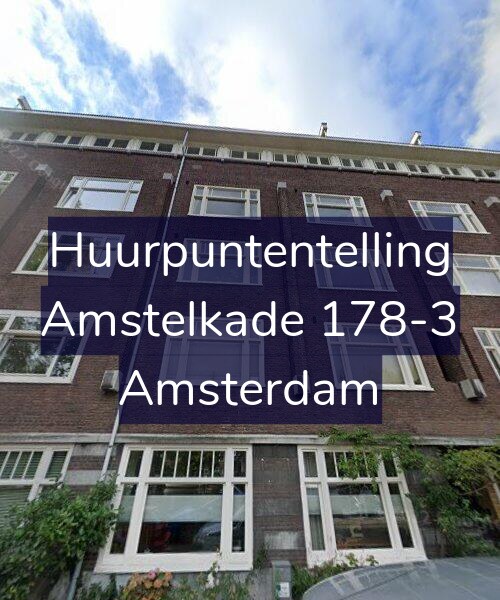 Foto gevel Huurpuntentelling voor Amstelkade 178-3, Amsterdam