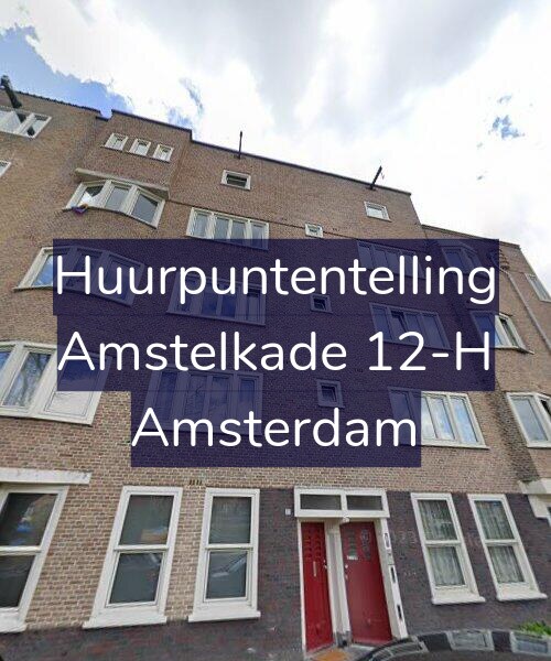 Foto gevel Huurpuntentelling voor Amstelkade 12-H, Amsterdam
