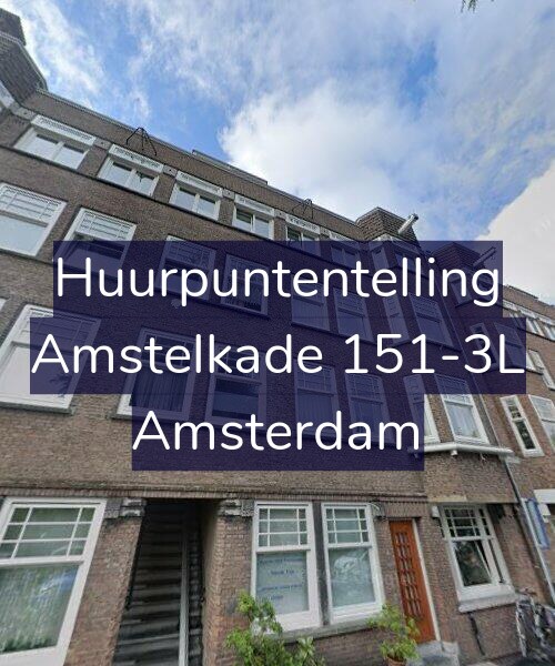 Foto gevel Huurpuntentelling voor Amstelkade 151-3L, Amsterdam