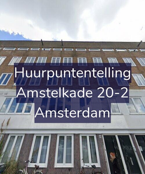 Foto gevel Huurpuntentelling voor Amstelkade 20-2, Amsterdam