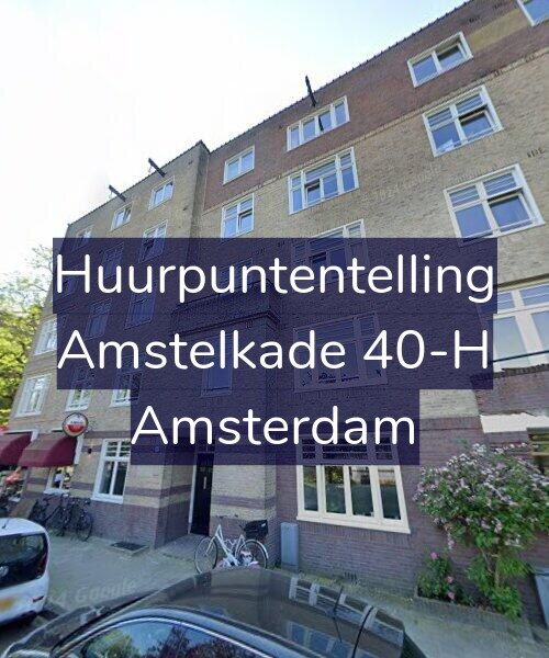 Foto gevel Huurpuntentelling voor Amstelkade 40-H, Amsterdam