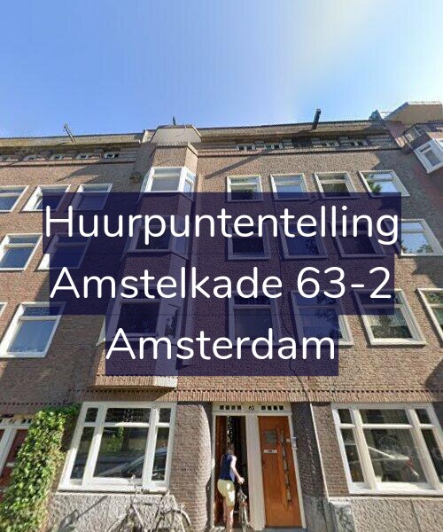 Foto gevel Huurpuntentelling voor Amstelkade 63-2, Amsterdam