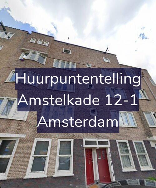Foto gevel Huurpuntentelling voor Amstelkade 12-1, Amsterdam