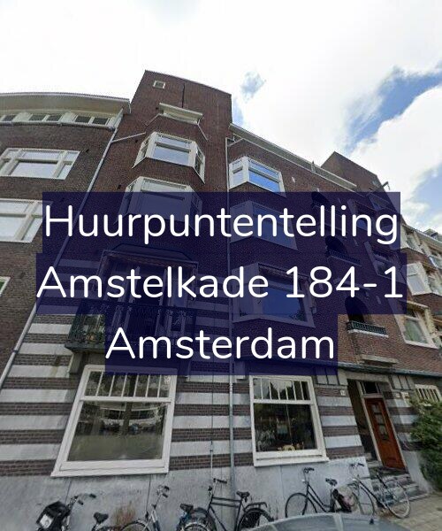 Foto gevel Huurpuntentelling voor Amstelkade 184-1, Amsterdam